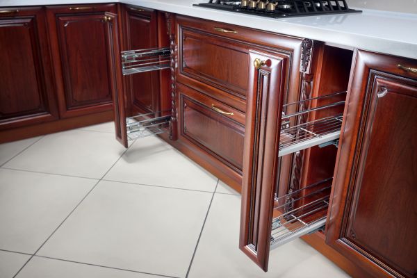 Cherry Cabinet Refacing in Richmond